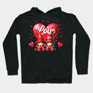 Gnomes Valentine's Day Couple Love Hoodie